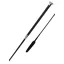 Woofwear Harmony Leather Dressage Whip - Black/Silver