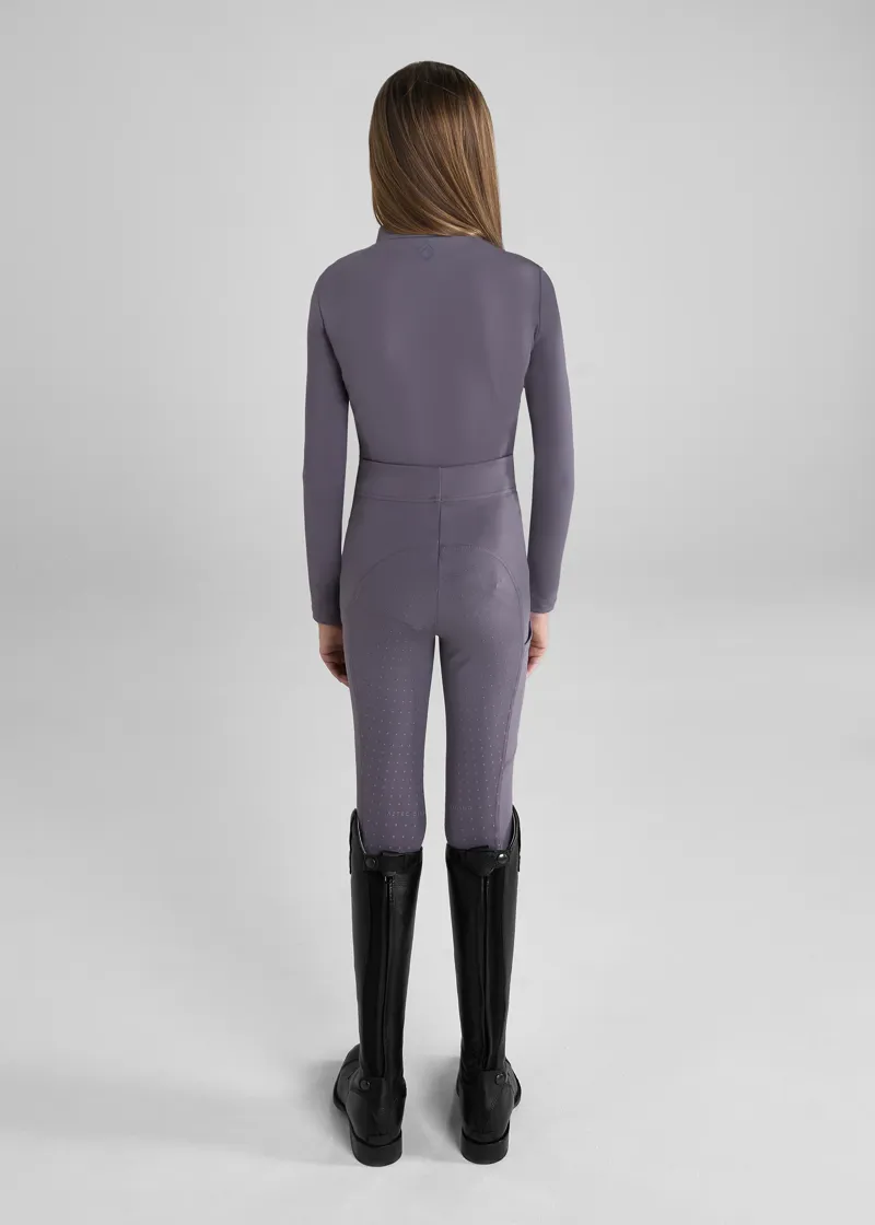 Aztec Diamond Young Rider Full Seat Leggings - Amethyst-3