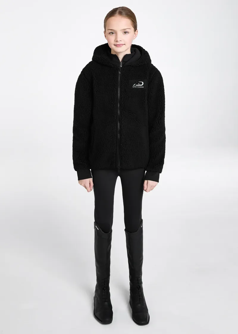 Aztec Diamond Young Rider Teddy Fleece - Black-2