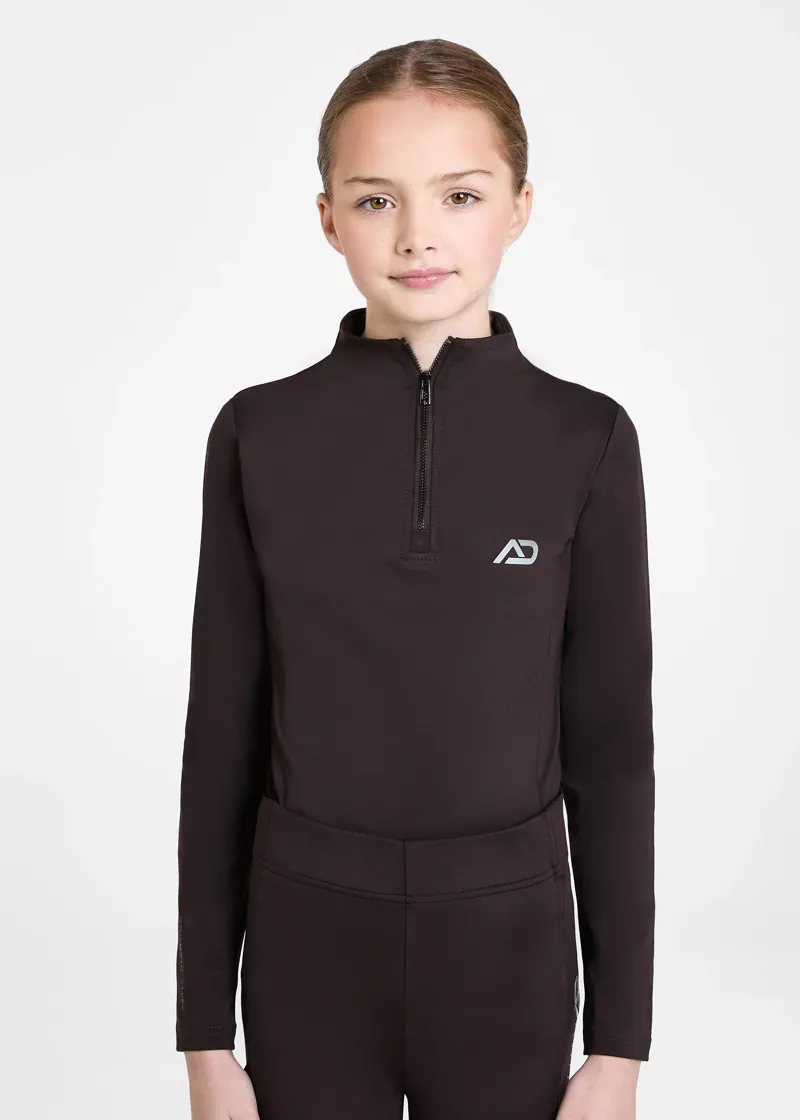 Aztec Diamond Young Rider Base Layer - Espresso-1