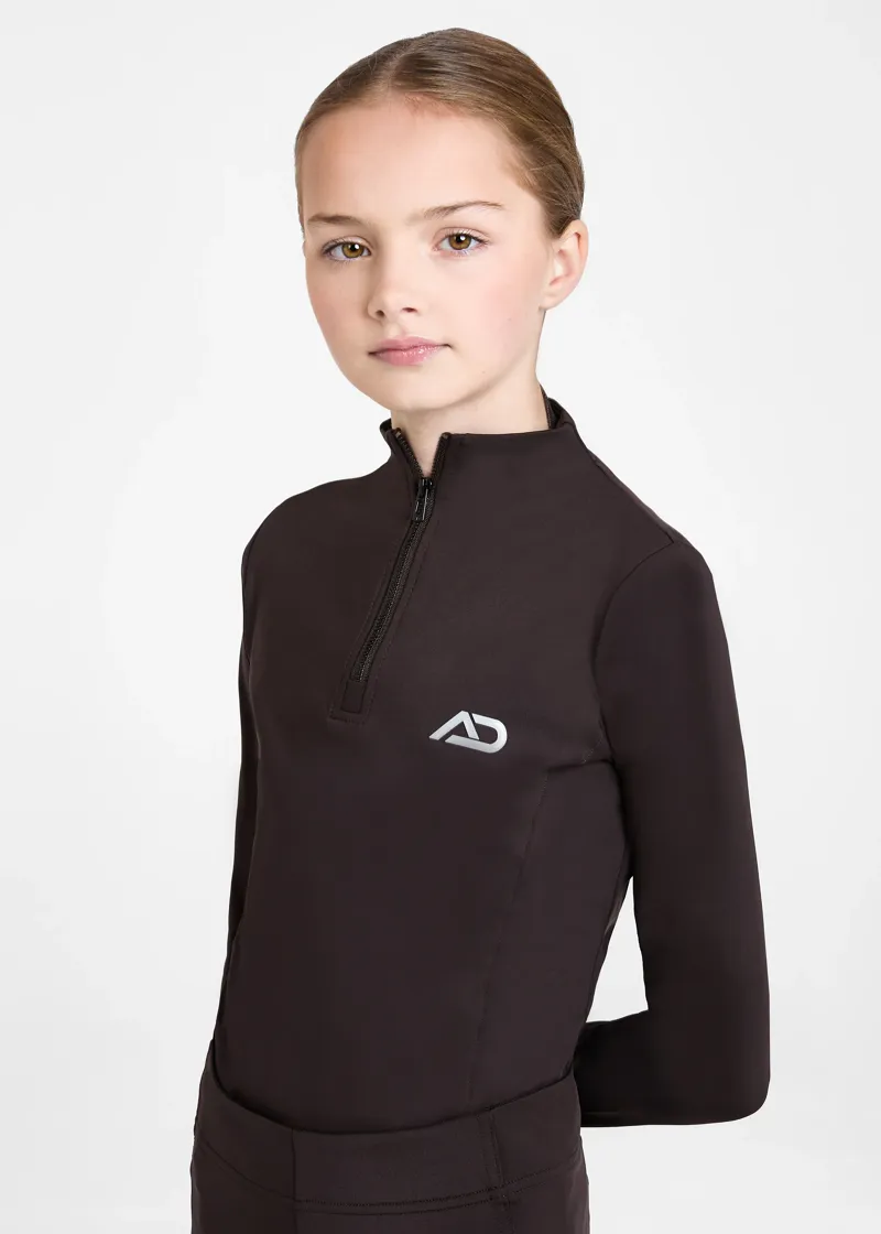Aztec Diamond Young Rider Base Layer - Espresso-3