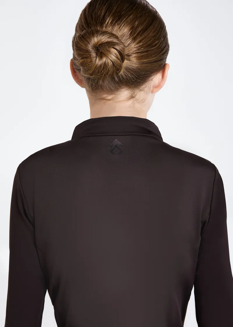 Aztec Diamond Young Rider Base Layer - Espresso-4