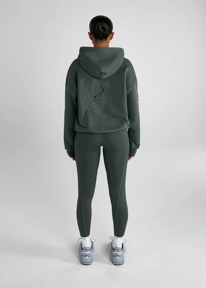 Aztec Diamond Sporting Pull On Hoodie - Fern-3