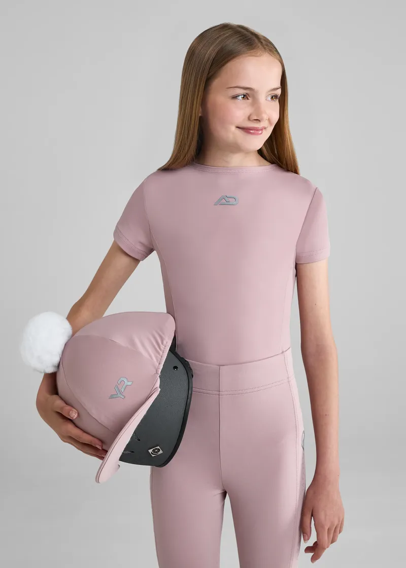 Aztec Diamond Young Rider Pom Hat Silk - Pink-2