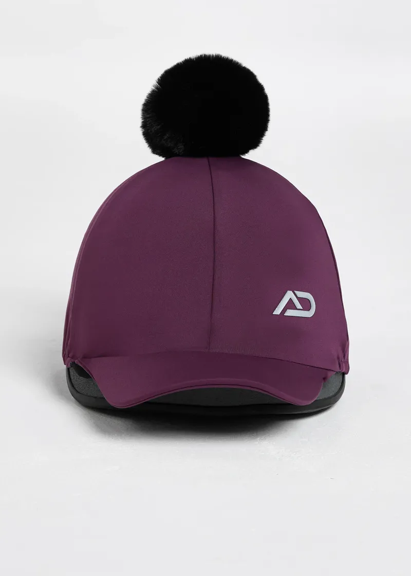 Aztec Diamond Pom Hat Silk - Plum-2