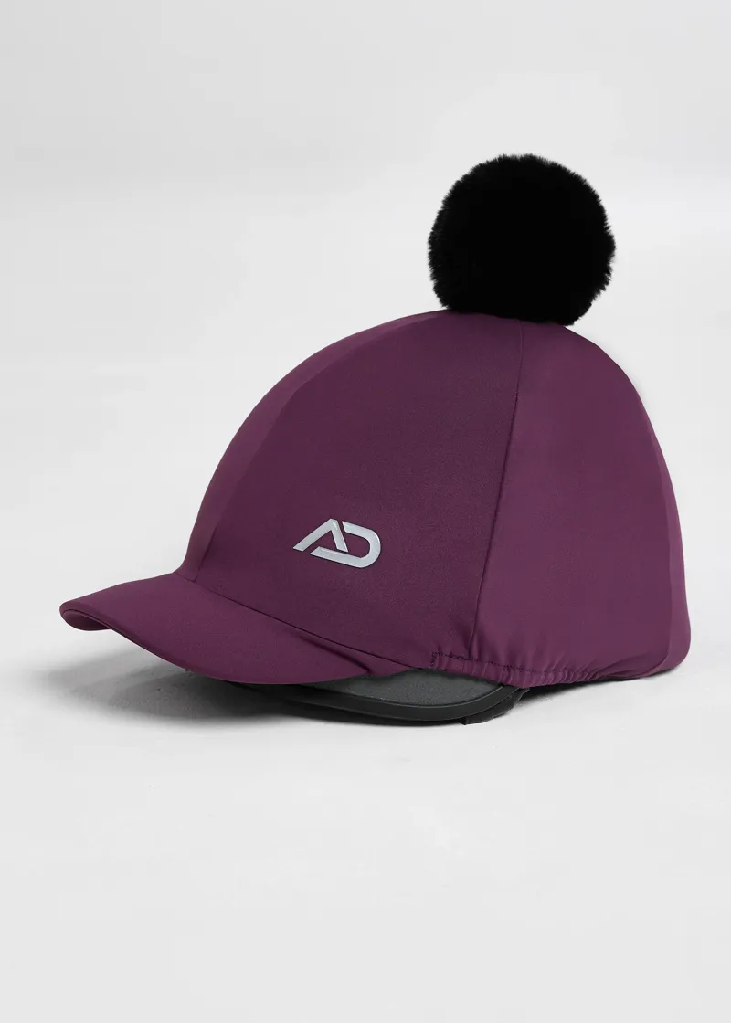 Aztec Diamond Pom Hat Silk - Plum-1
