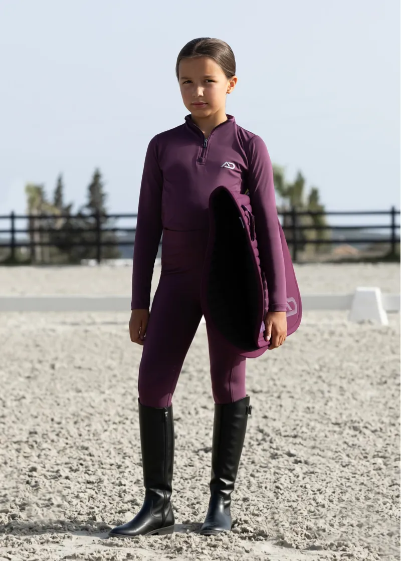 Aztec Diamond Young Rider Base Layer - Plum