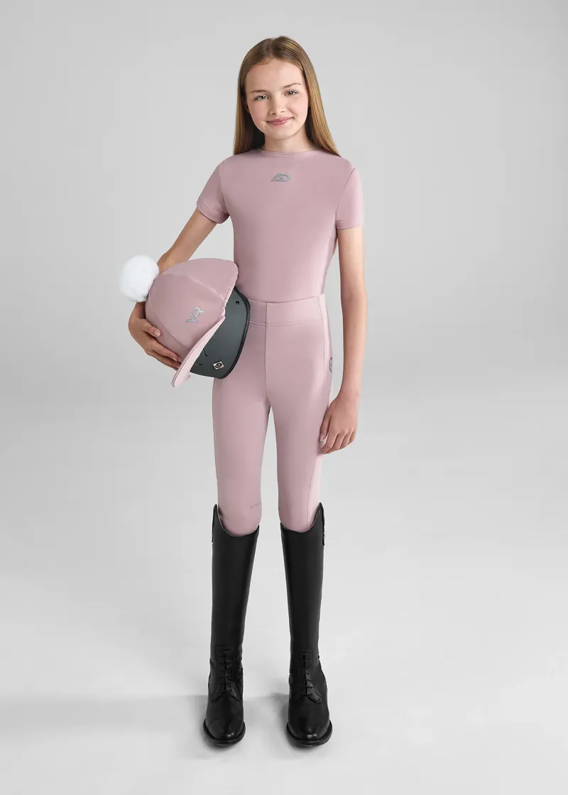 Aztec Diamond Young Rider Pom Hat Silk - Pink-1