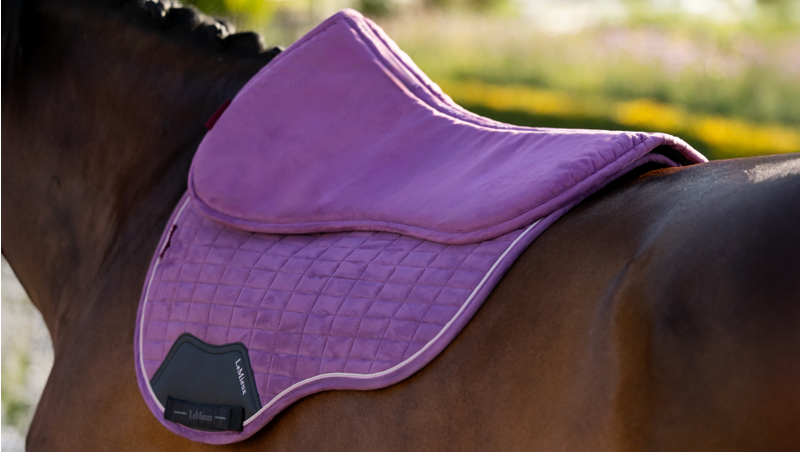 LeMieux Suede Half Pad - Mallow Large-3