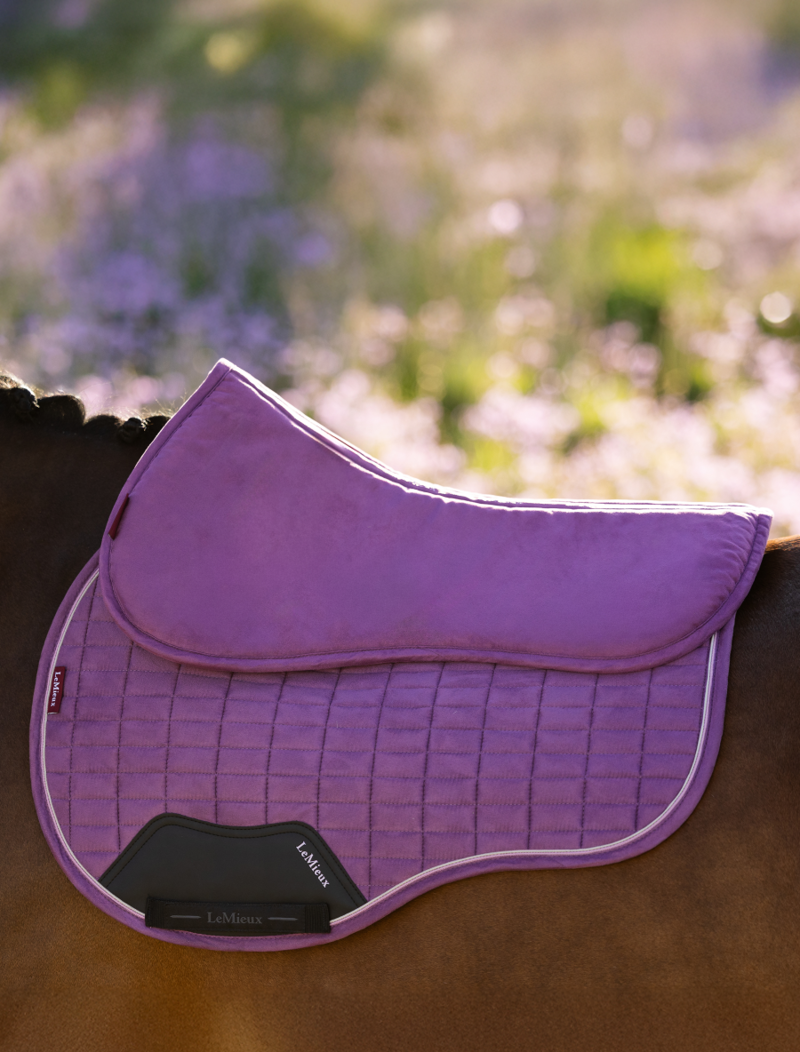 LeMieux Suede Half Pad - Mallow Large-2