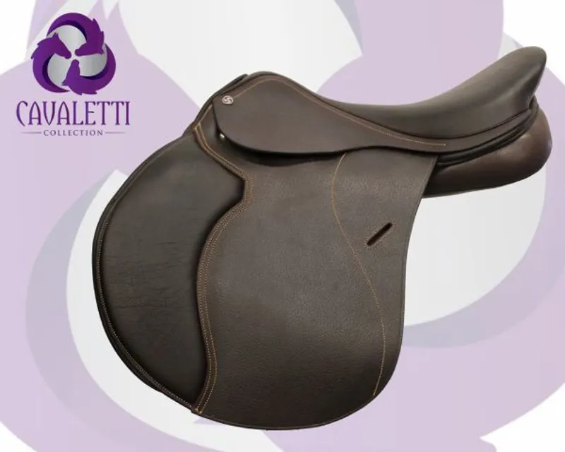 Cavelletti Collection Jump Saddle - Brown 17