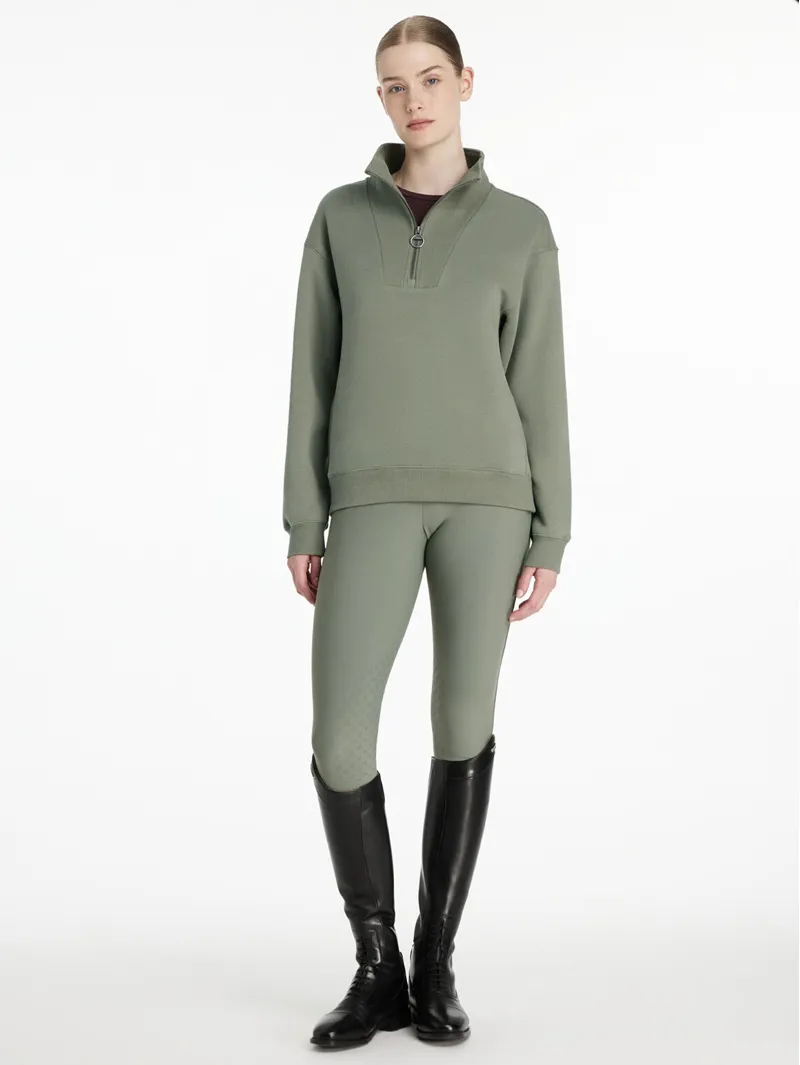 LeMieux Keira Quarter Zip Sweat - Rosemary-4