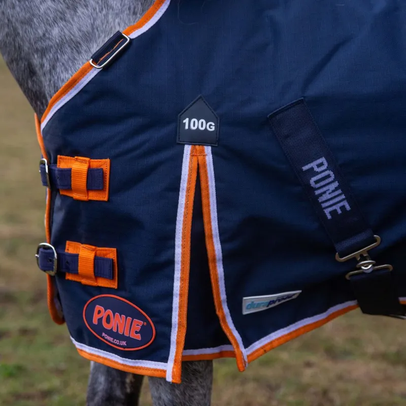 Gallop PONIE 100 Duraproof Turnout - Navy 600D 100g-1