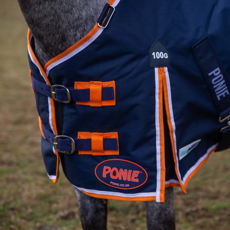 Gallop PONIE 100 Duraproof Turnout - Navy 600D 100g-2