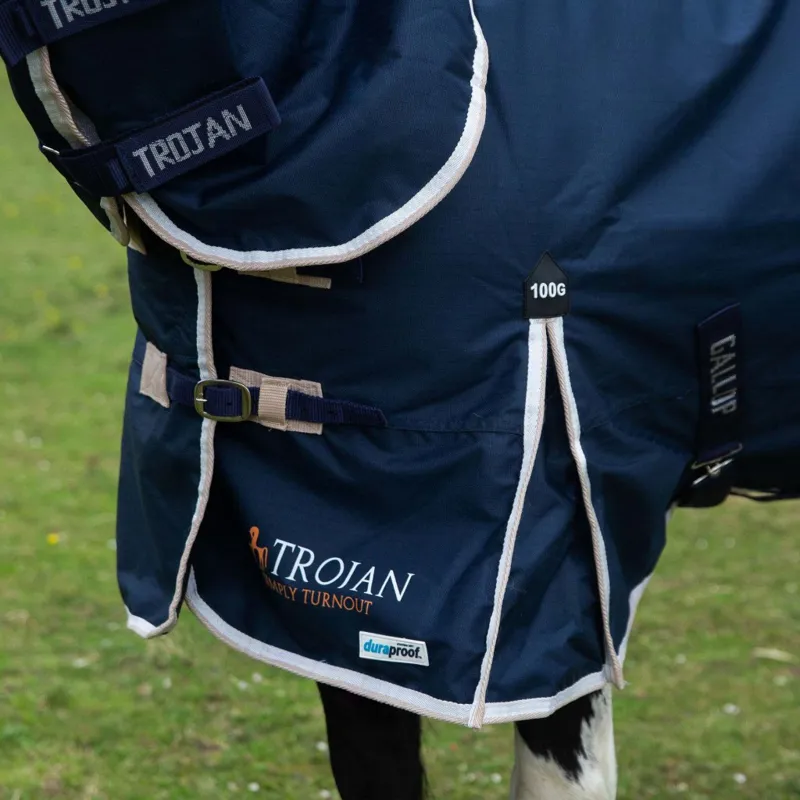 Gallop 600D TROJAN 100g Duraproof Combo Turnout Rug-3