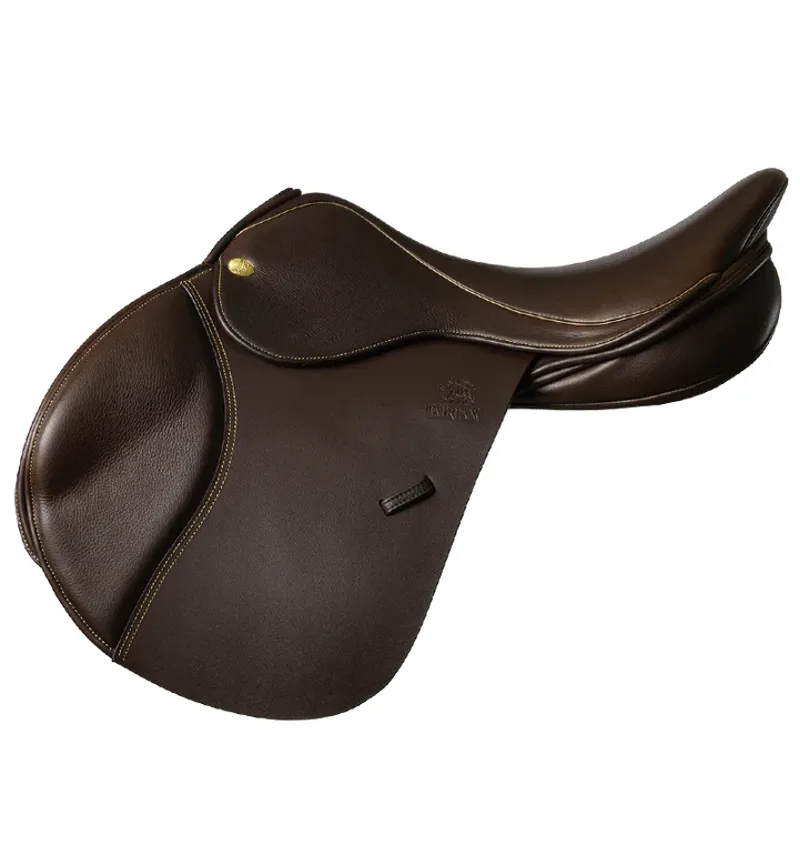 Fairfax Cupped Flap Jump Saddle - Brown 17inch-1