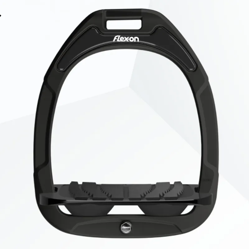 Flex-On Green Composite Ultra Grip Stirrup Irons - Black/Black/Black