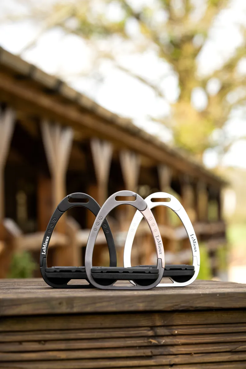 LeMeiux Junior Vector Balance Stirrups Rose Gold-5