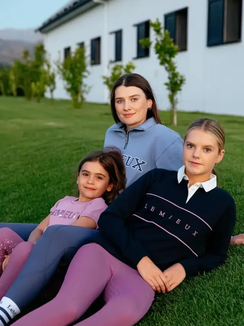 LeMieux Young Rider Riley Rugby Shirt - Navy-4