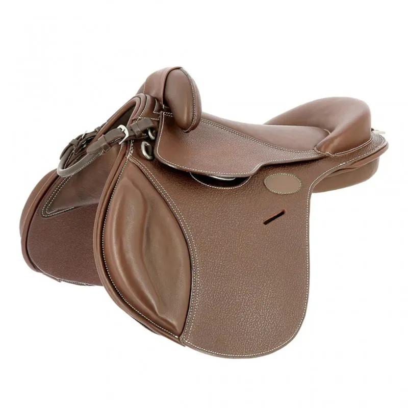 Guy Cantin Evolution Education Treeless Pony Saddle - Havana 14.5 inch