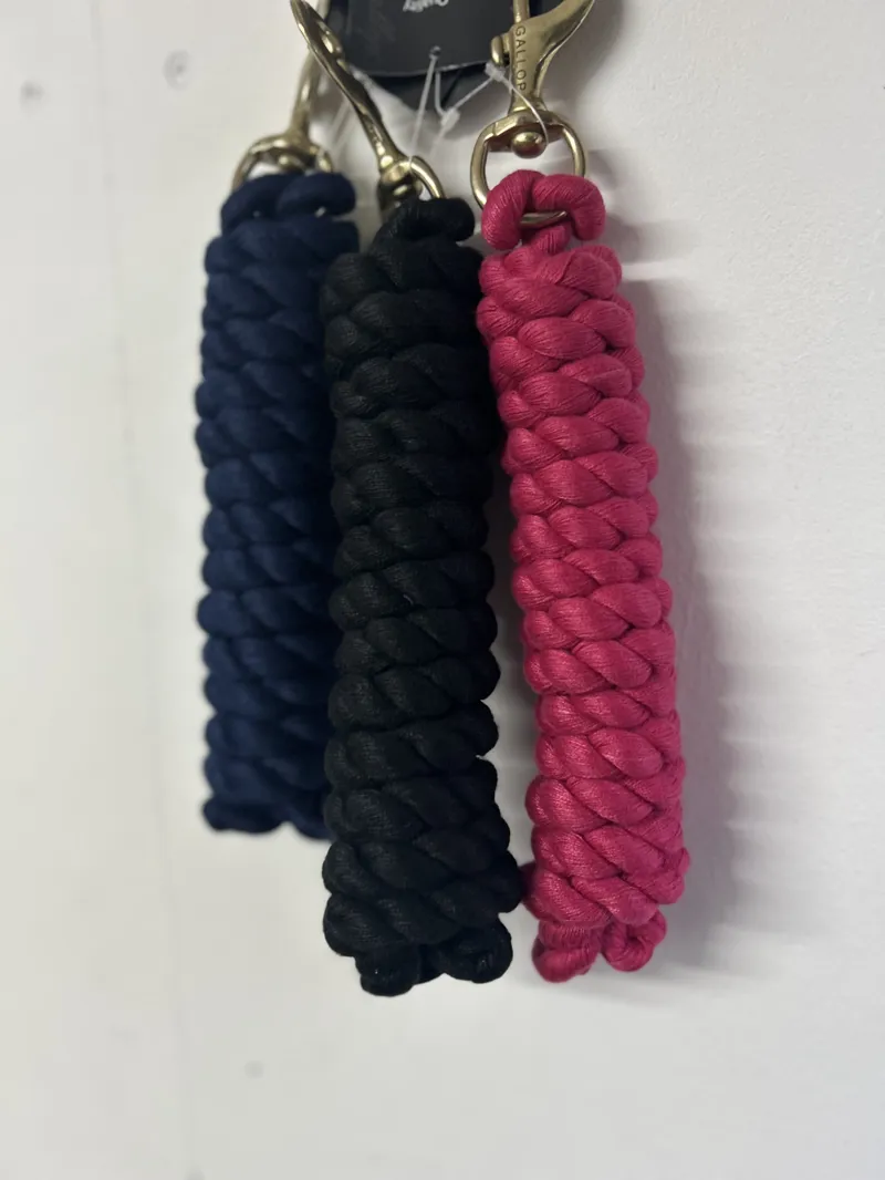 Gallop Premium Polycotton Leadrope - Navy