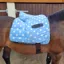 Supreme Products Ride On Dotty Fleece Saddle Cover - - Beautiful Blue one size