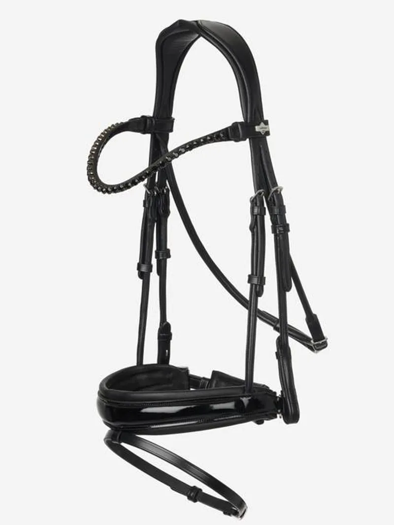 LeMieux Kudos Patent Dressage Bridle Black - Full-1