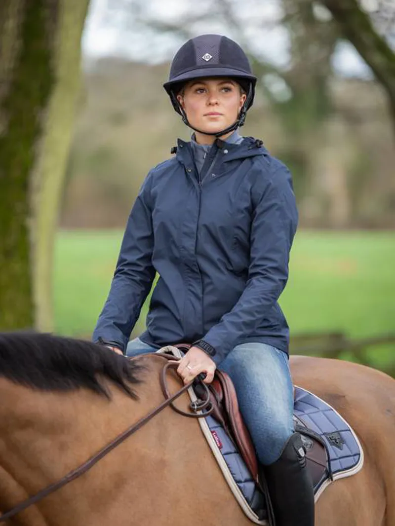 LeMieux Isla Short Waterproof Jacket - Navy-3