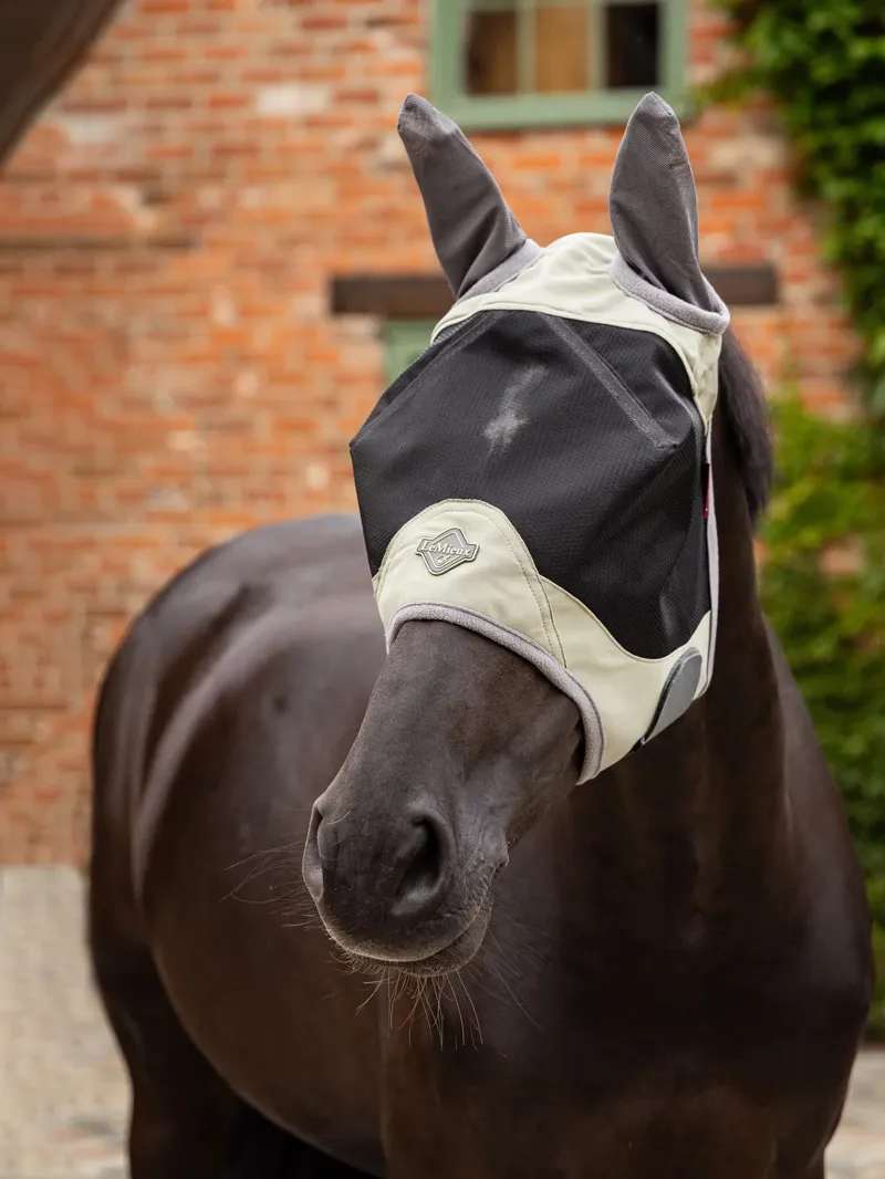 LeMieux Visor-Tek Half Fly Mask - Fern-1