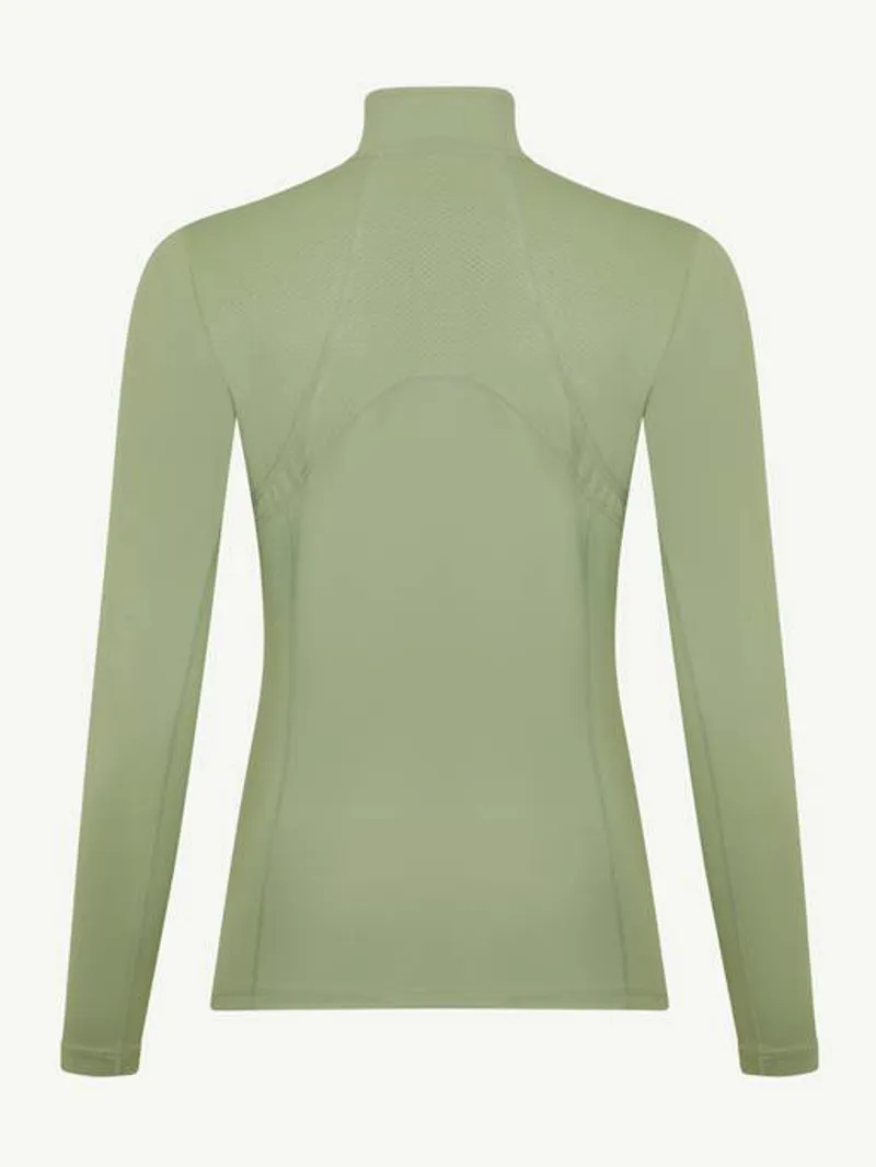 LeMieux Mia Mesh Long Sleeve Base Layer - Thyme-4