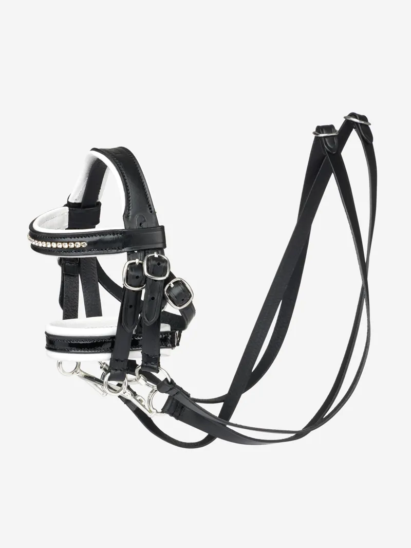 LeMieux Toy Pony Double Bridle - Black-2