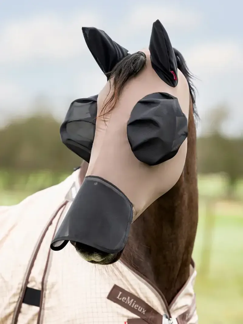 LeMieux Bug Relief Full Mask - Walnut-1