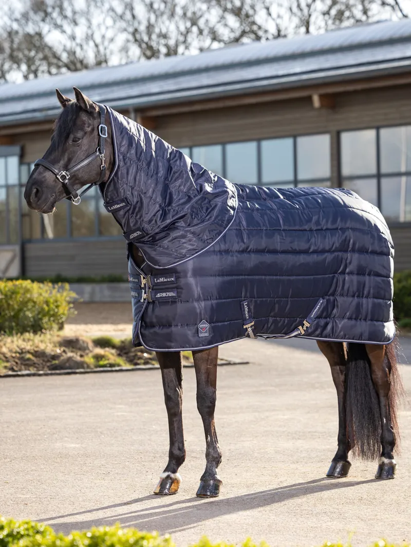 LeMieux Arika Stable-Tek Stable Rug 350g Navy New Trim