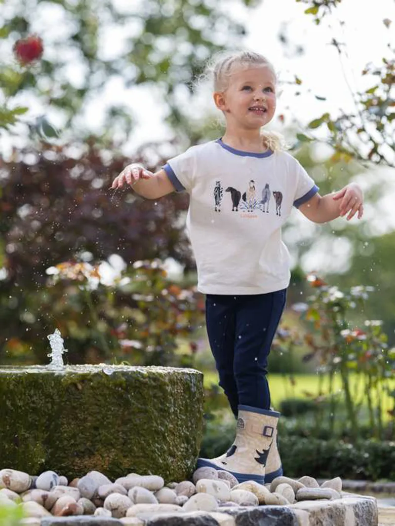 LeMieux Puddle Pals T-Shirt - Ecru-1