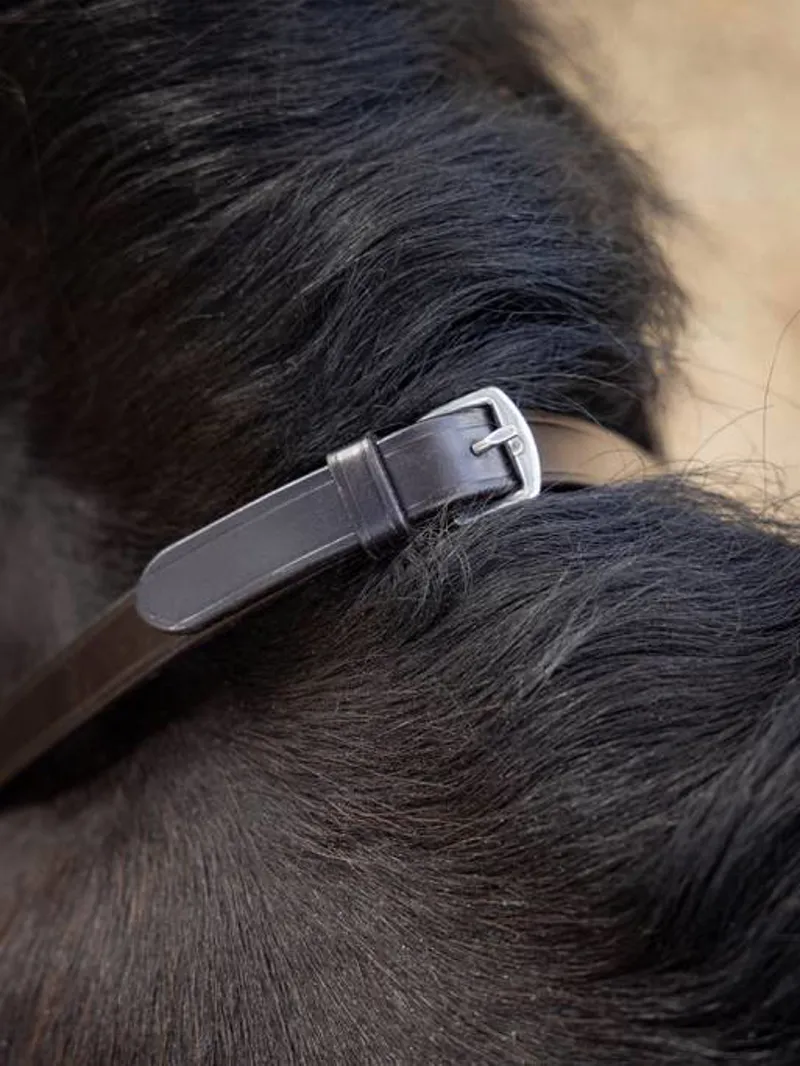 LeMieux Magna Grip Rubber Reins - Brown/Silver-3