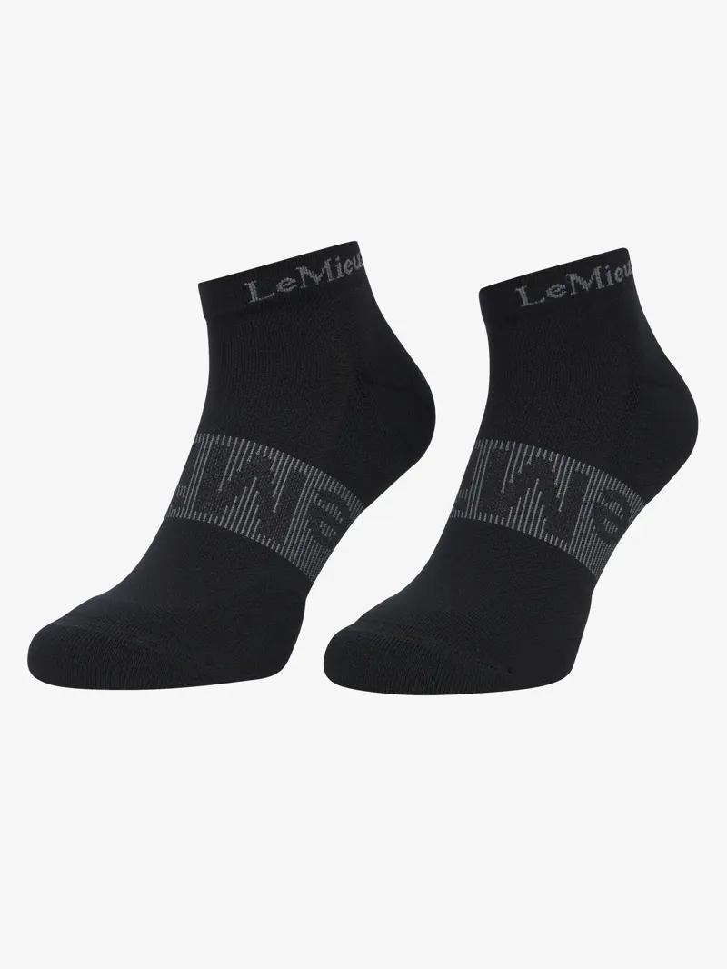 Lemieux Trainer Socks x3 - Black-1