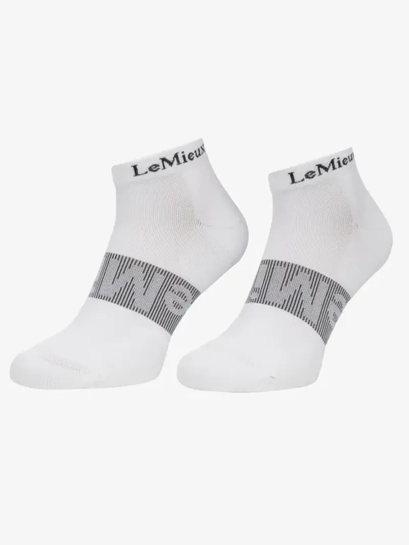 Lemieux Trainer Socks x3 - White-1