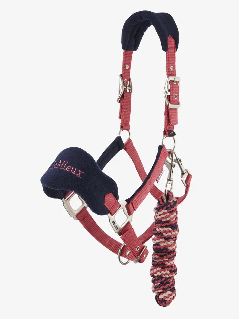 LeMieux Mini Vogue Headcollar and Leadrope - Cranberry