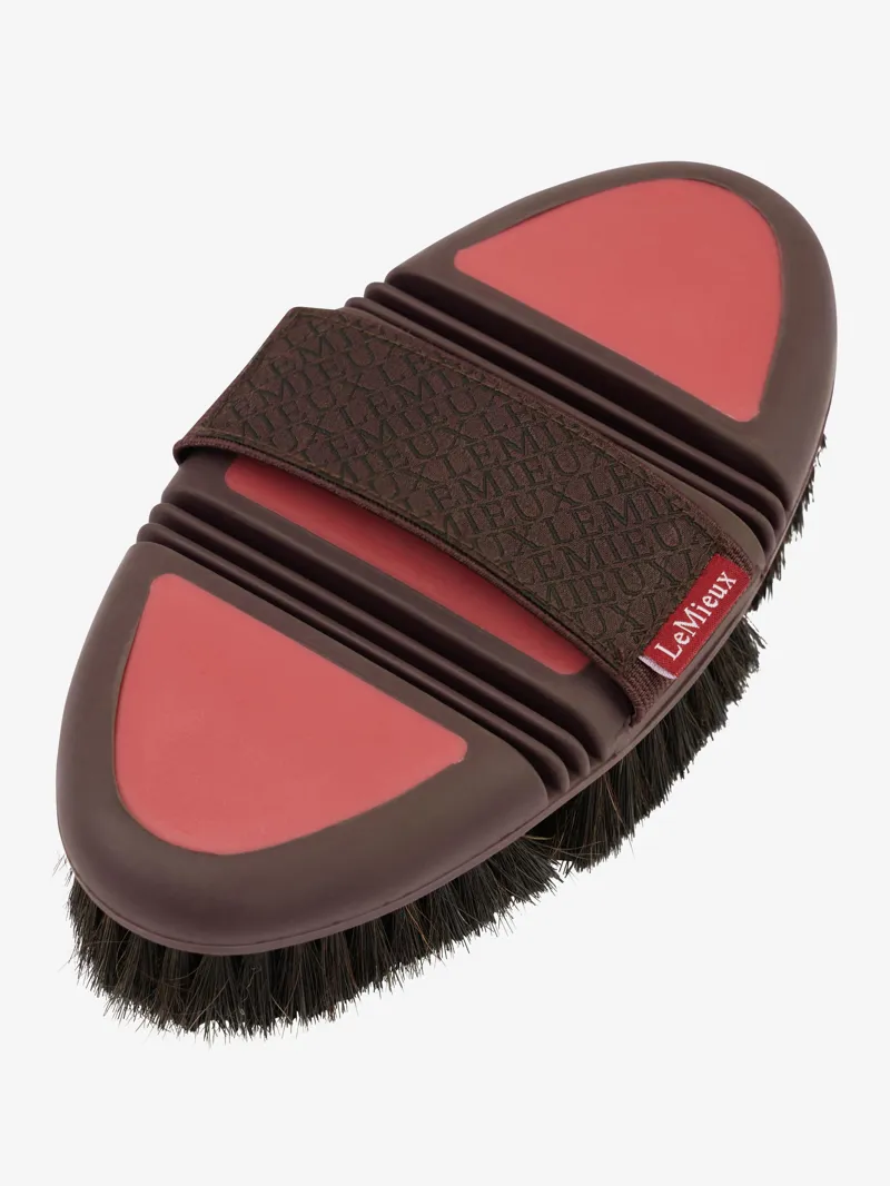 LeMieux Flexi Horse Hair Brush - Cranberry-2