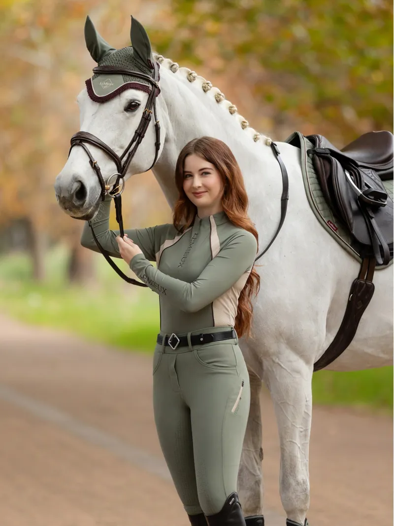 LeMieux Philippa Mesh Base Layer - Rosemary-2