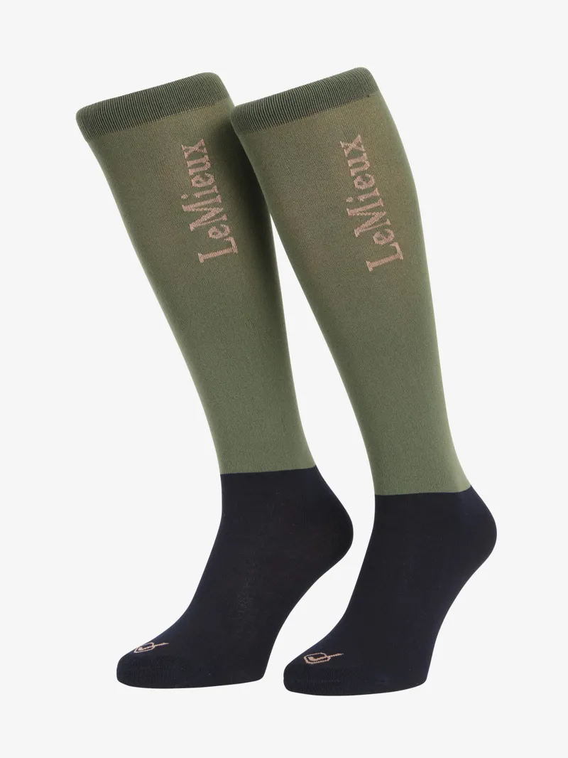 LeMieux Competition Socks 2 Pack - Rosemary