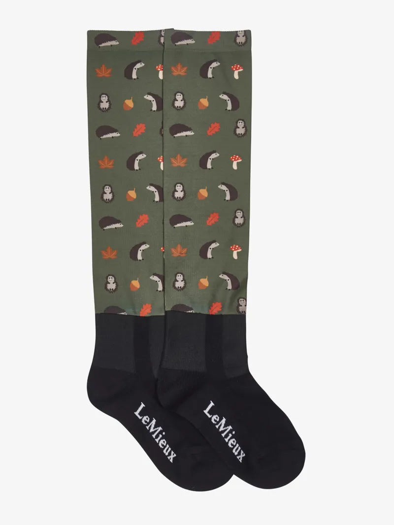 LeMieux Footsie Socks Hedgehogs - Rosemary-1