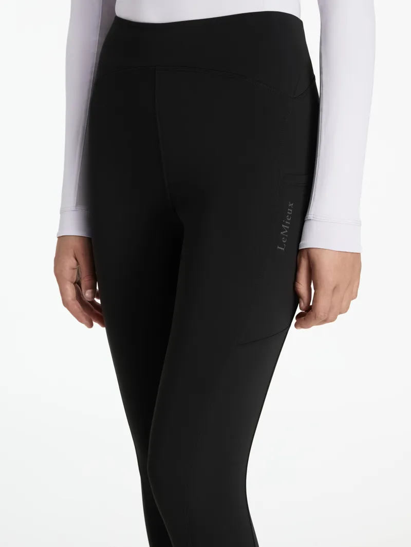 LeMieux Young Rider Nell Brushed Pull Ons - Black-2