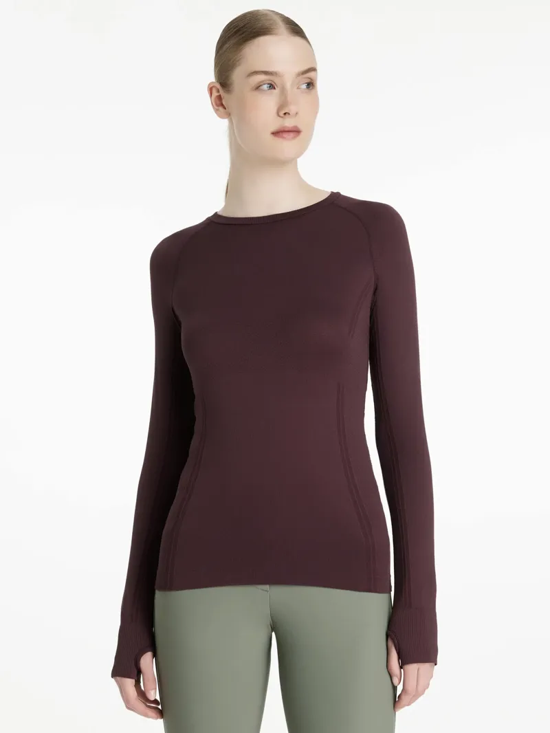 LeMieux Britney Seamless Long Sleeve Top - Damson