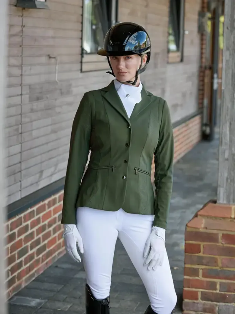 LeMieux Jessica Mesh Show Jacket - Pine Green-4