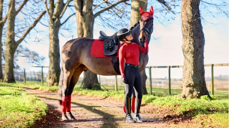 LeMieux Suede Dressage Square - Chilli