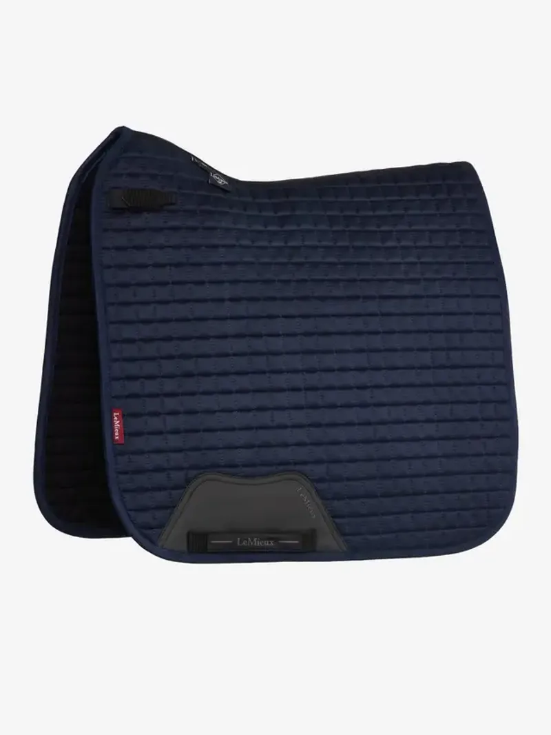 LeMieux Suede Dressage Square - Navy S/M-1