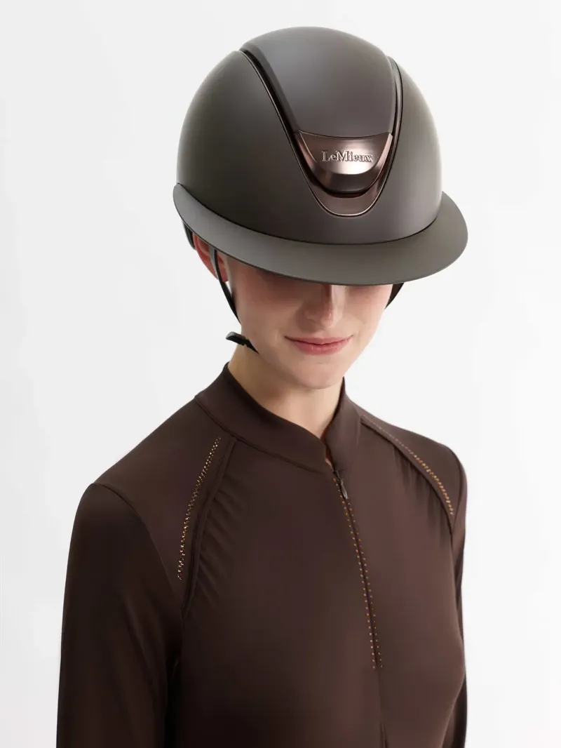 LeMieux Verv Competition Helmet - Matte Brown-3