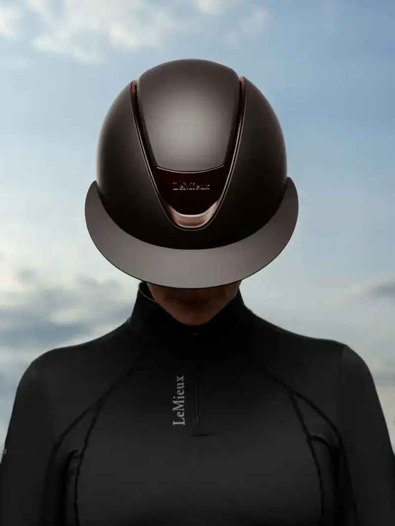 LeMieux Verv Competition Helmet - Matte Brown-4