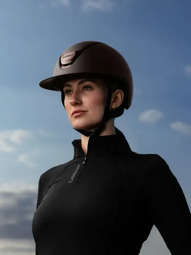 LeMieux Verv Competition Helmet - Matte Brown-1